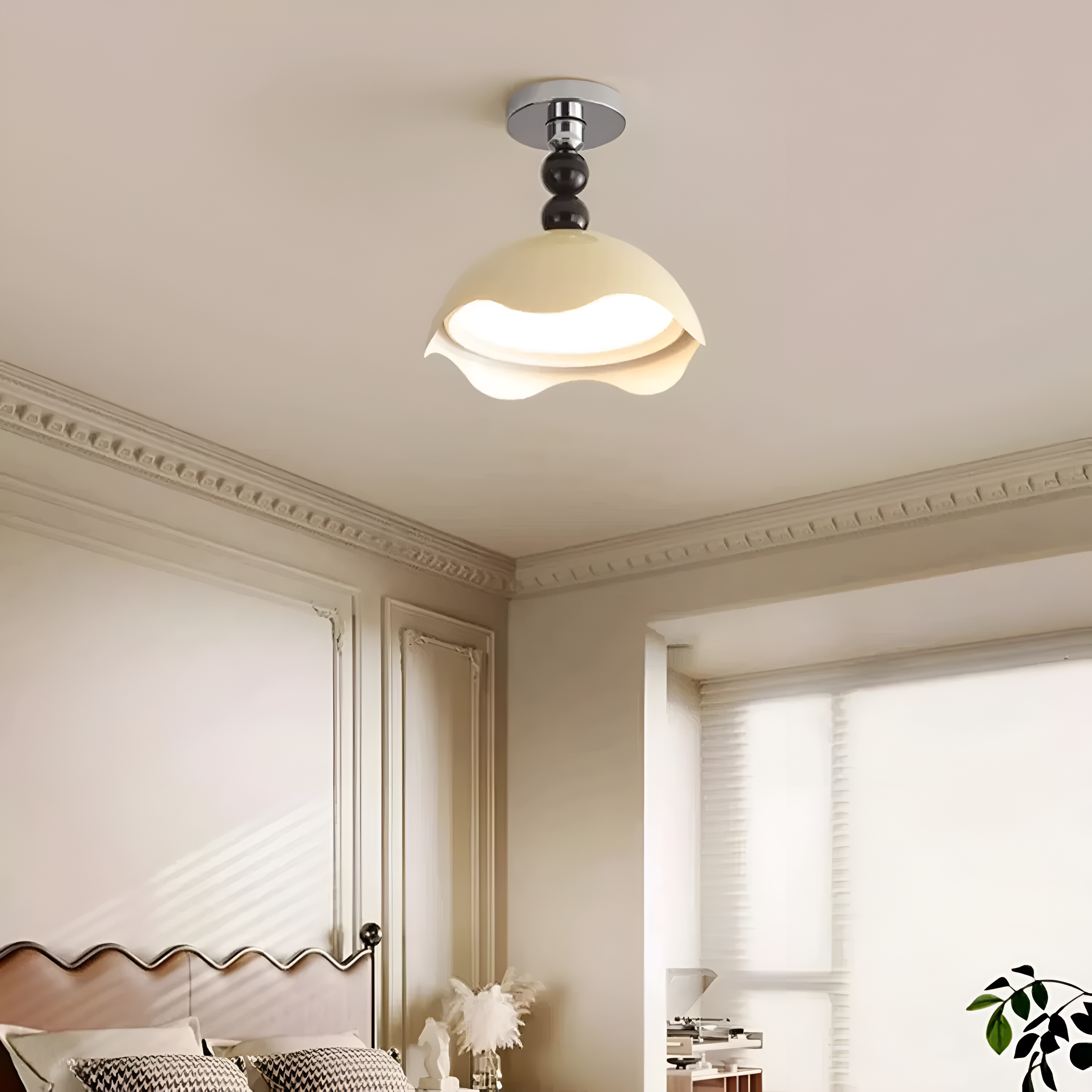 Cream Style Eggshell Ceiling Light