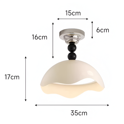 Cream Style Eggshell Ceiling Light