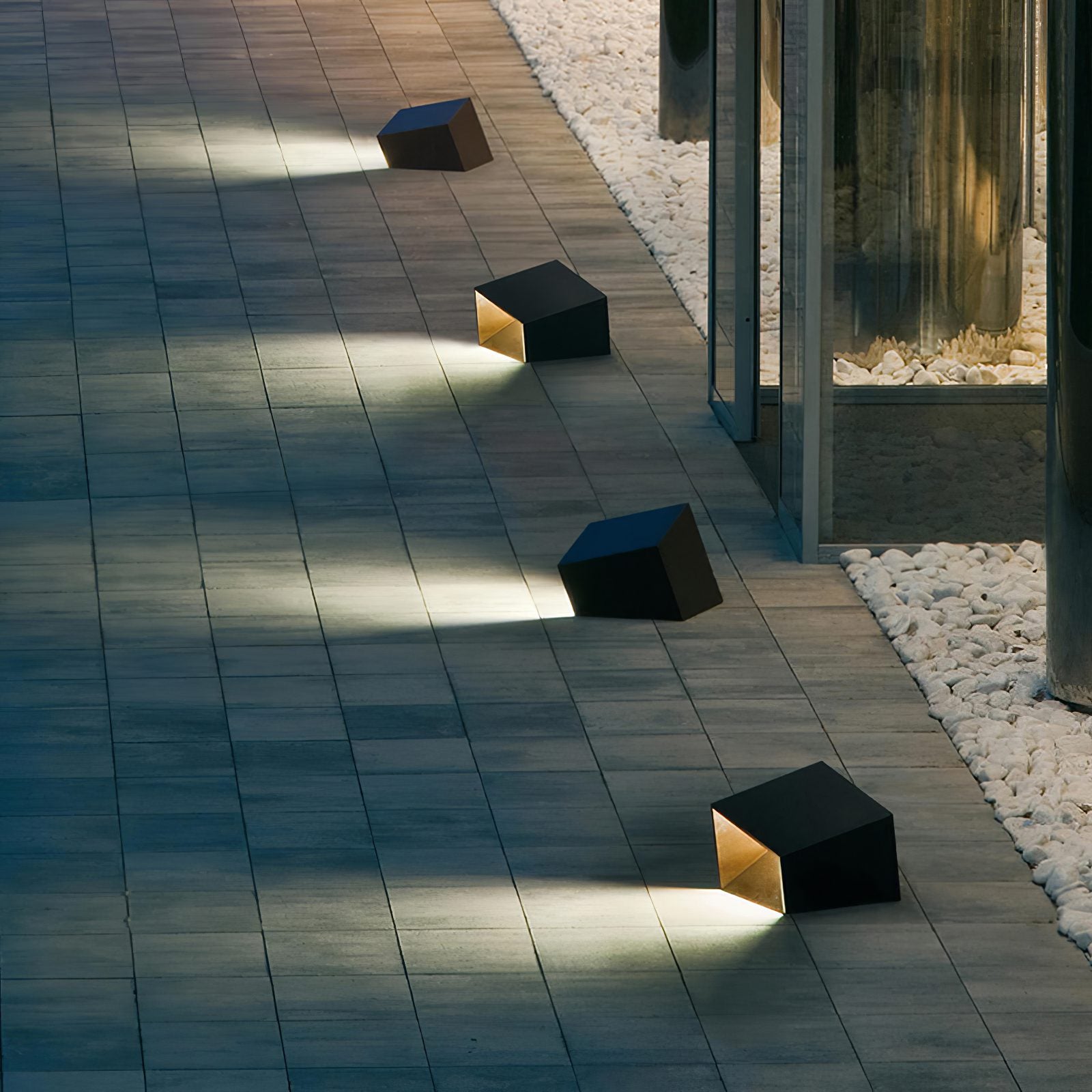 Modern Minimalist Outdoor Cube Garden Light