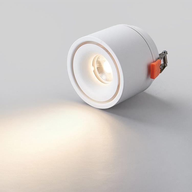 Lampe de plafond LED encastrée cylindrique