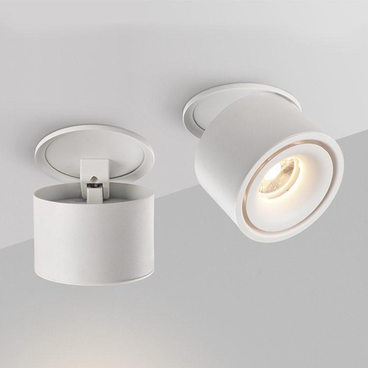 Lampe de plafond LED encastrée cylindrique