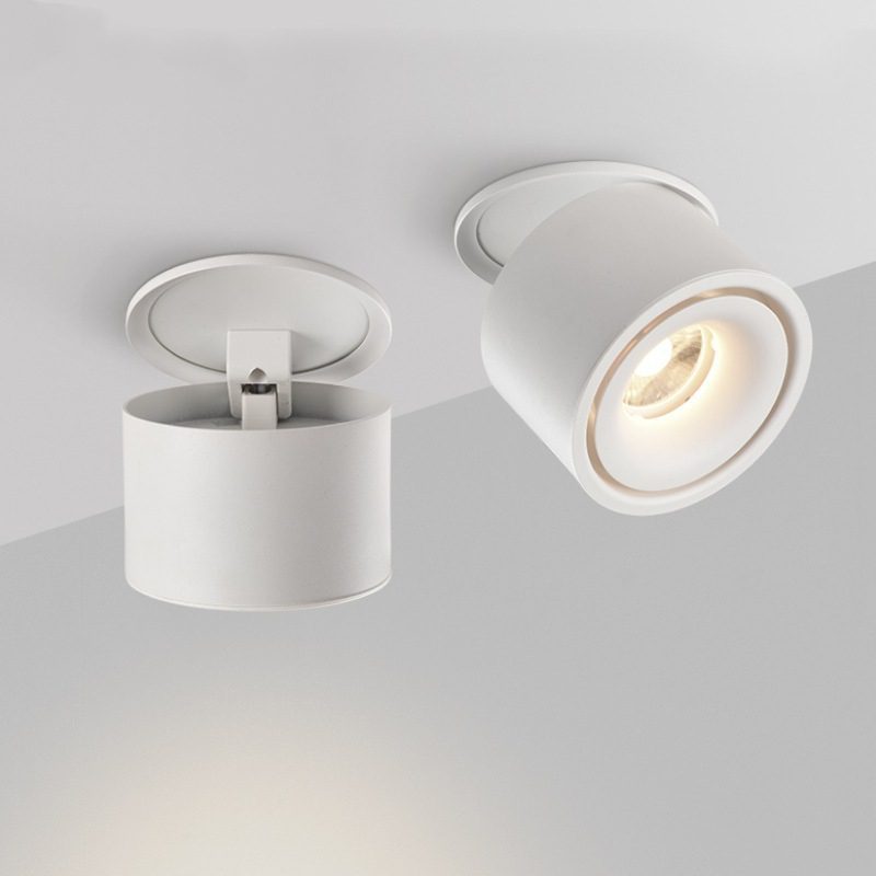 Lampe de plafond LED encastrée cylindrique