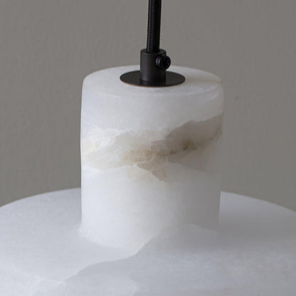 Cylindrical Alabaster Pendant Lamp