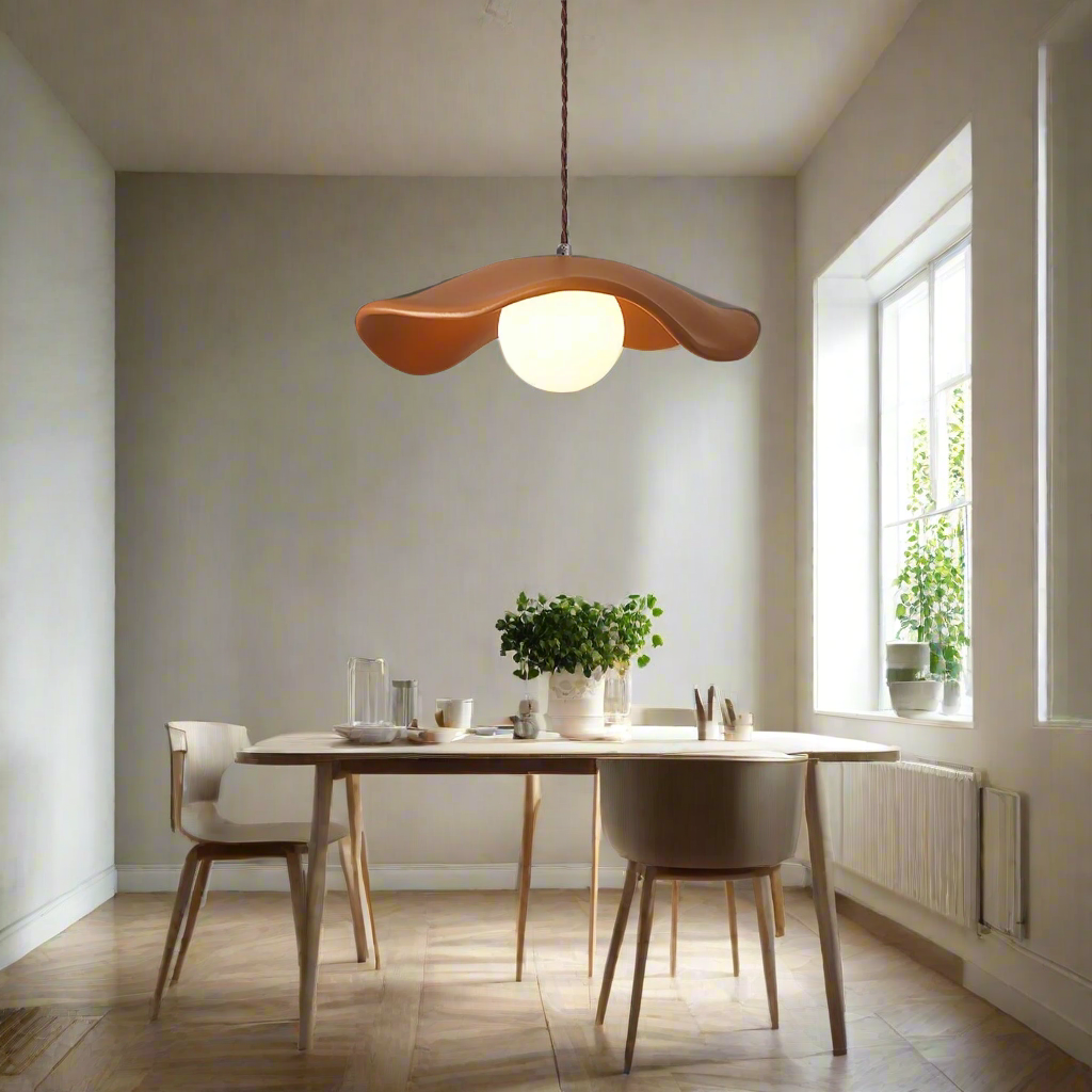 Yumi Sculptural Resin Elegance Minimalist Pendant Light