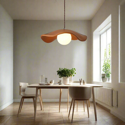Yumi Sculptural Resin Elegance Minimalist Pendant Light