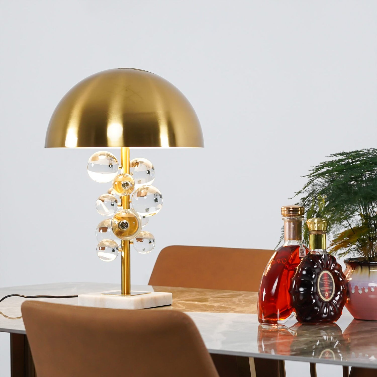 Nordic Crystal Bubble Ball Table Lamp