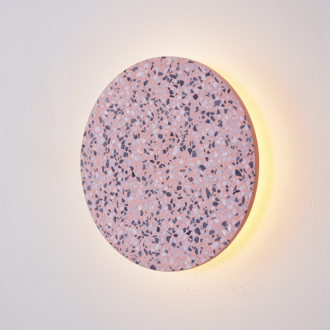 Disc Shaped Terrazzo Wall Lamp