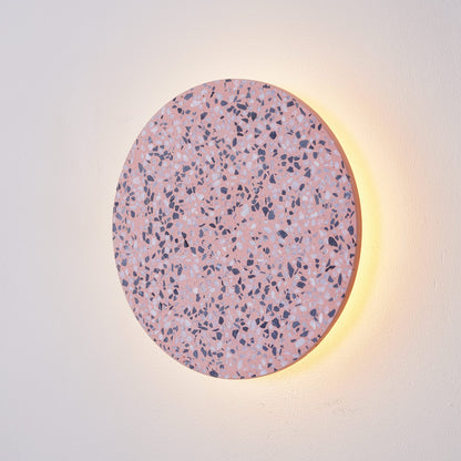 Disc Shaped Terrazzo Wall Lamp