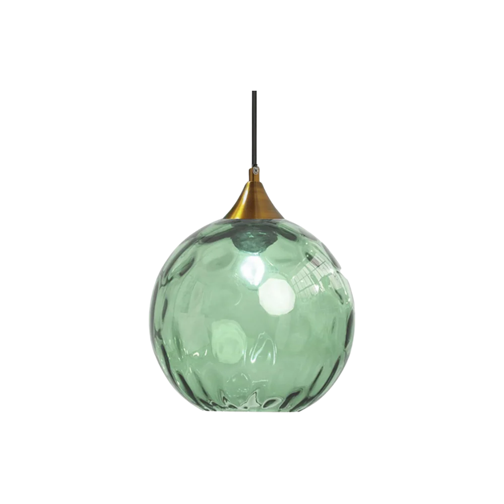 Lampe suspendue en verre en forme de boule nordique LED moderne