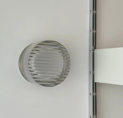 Nordic Luminous Dimple Glass Modern Wall Light