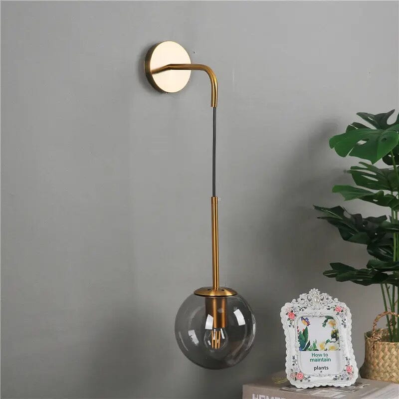 Elegant Eclipse Glass Hanging Wall Lamp