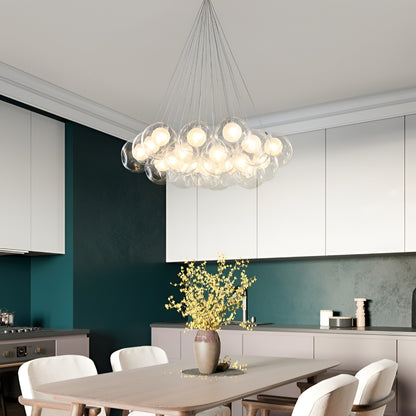 Elaris Aurora Nordic Iron Bubble Glass Ball Chandelier