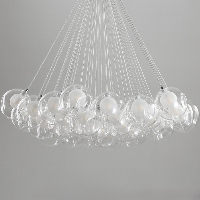 Elaris Aurora Nordic Iron Bubble Glass Ball Chandelier
