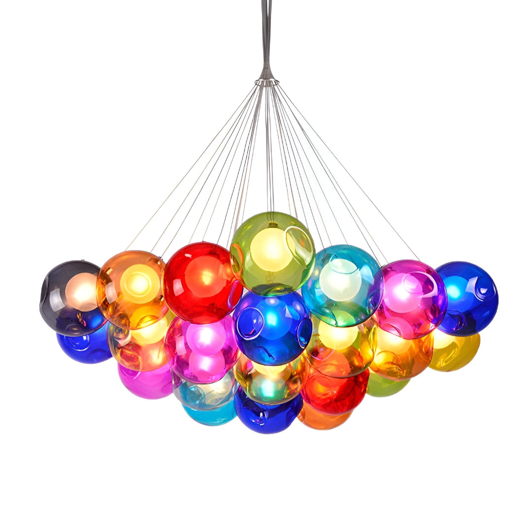 Elaris Aurora Nordic Iron Bubble Glass Ball Chandelier