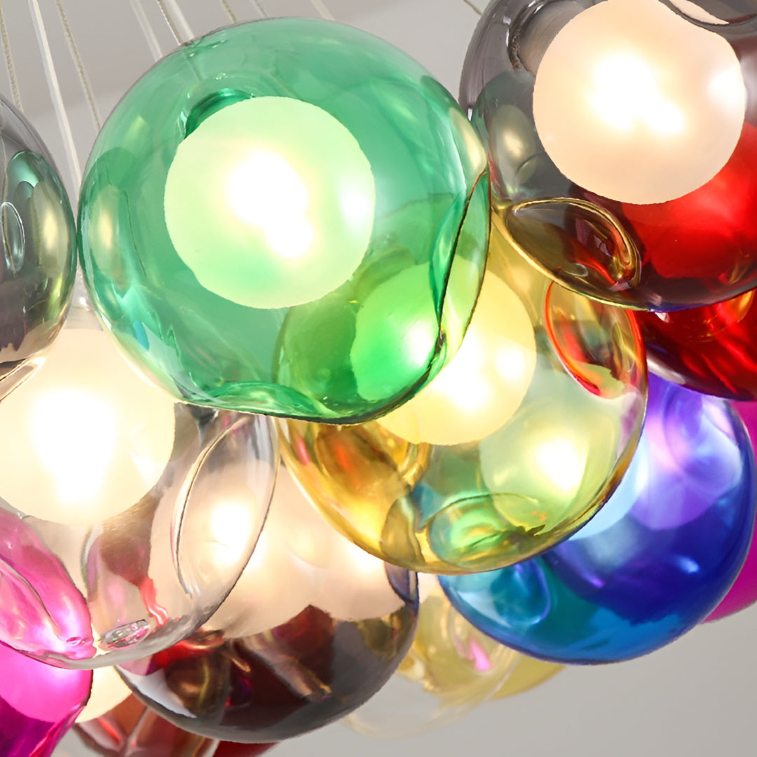Elaris Aurora Nordic Iron Bubble Glass Ball Chandelier