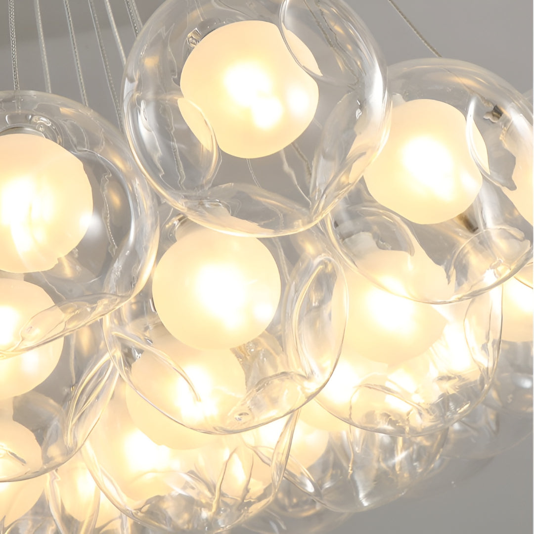 Elaris Aurora Nordic Iron Bubble Glass Ball Chandelier