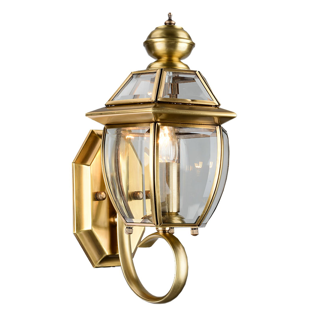 Antique Brass Retro Outdoor Wall Lamp