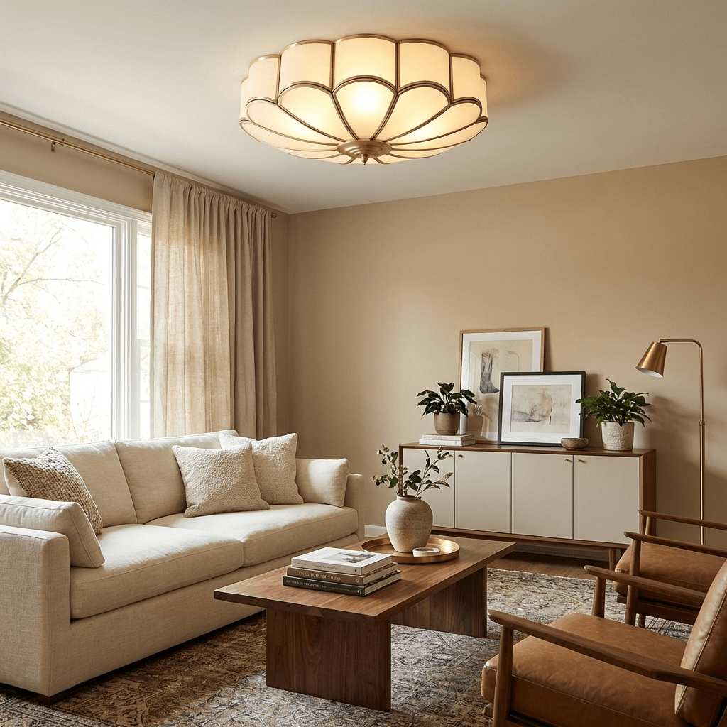 Silunavo Postmodern Flower Shape Ceiling Light