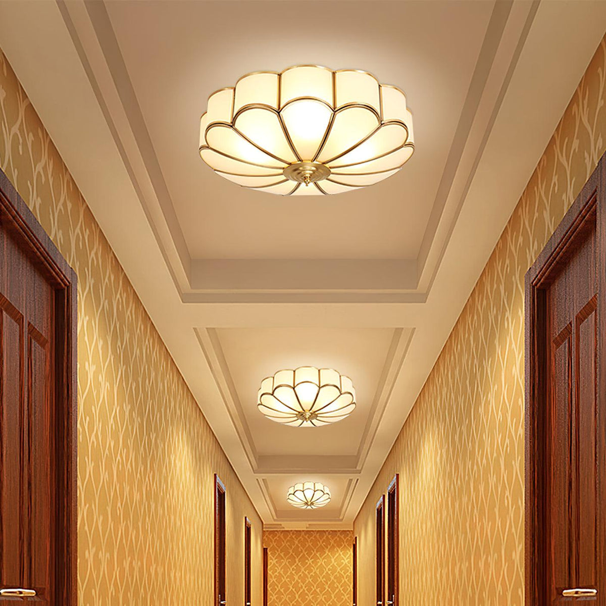 Silunavo Postmodern Flower Shape Ceiling Light