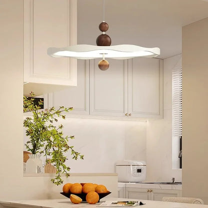 French Cream Aluminum Pendant Light