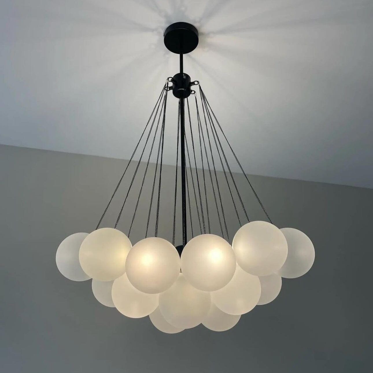 Frosted Ball Chandelier