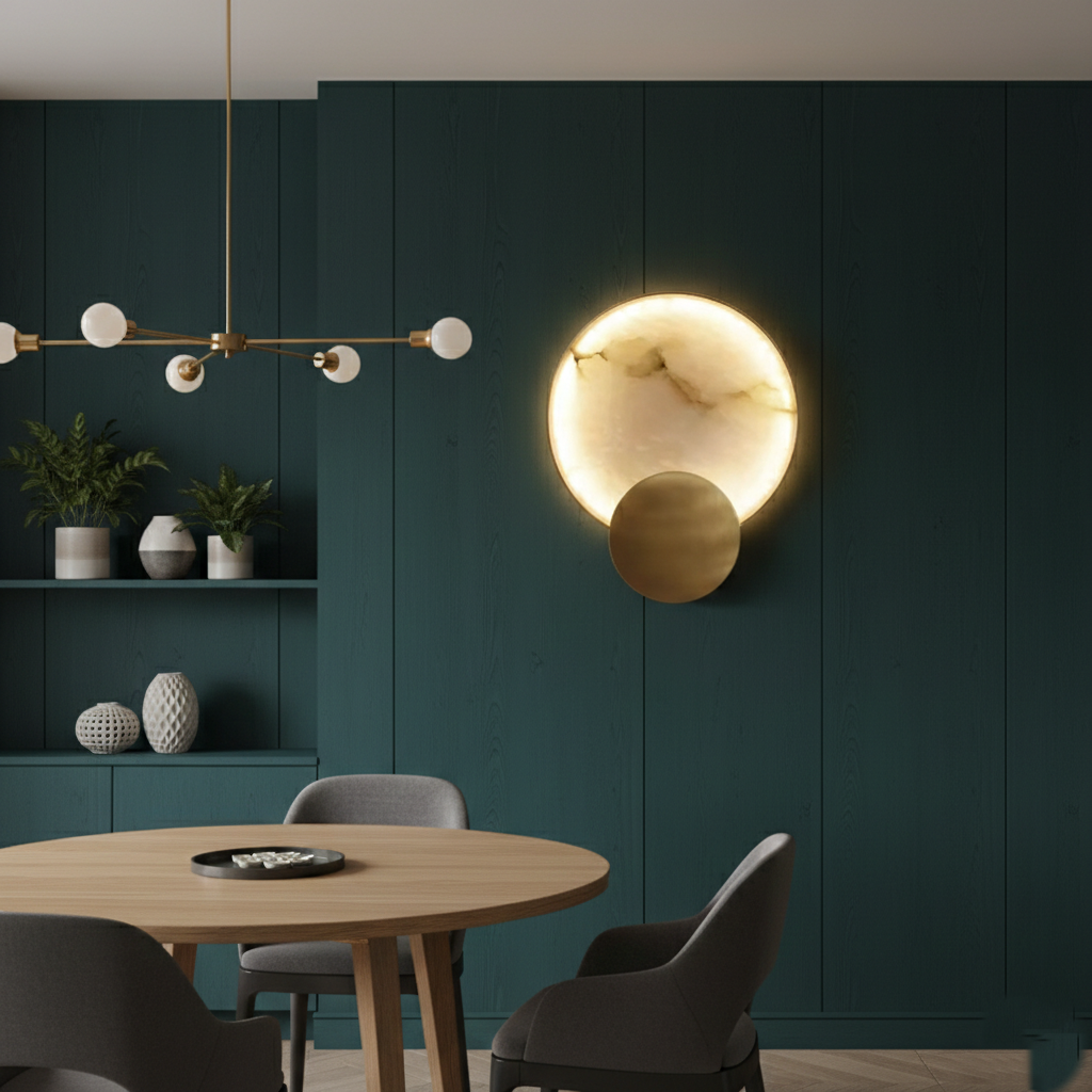 Terra Svet Modern Alabaster Wall Light