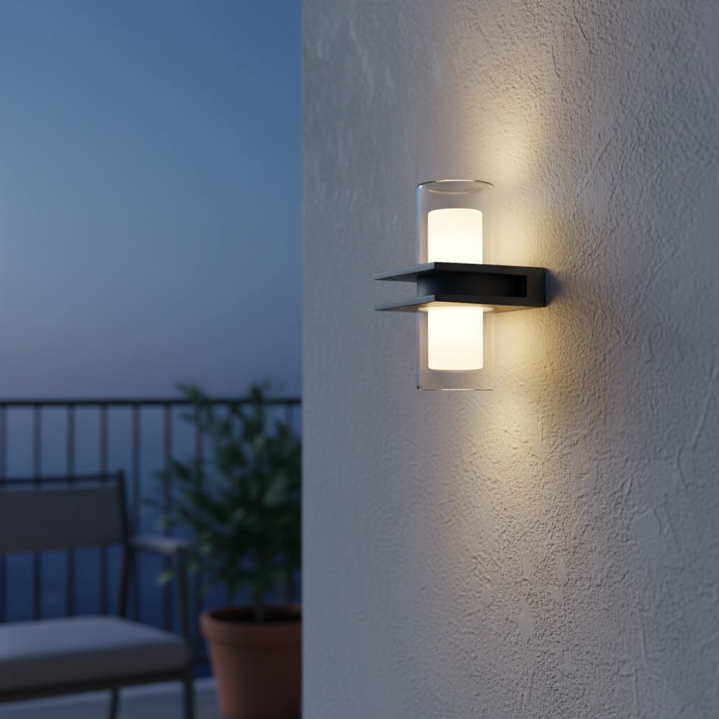 Moderne Cilindrische Dubbele Kop IP65 Waterdichte Buitenspot