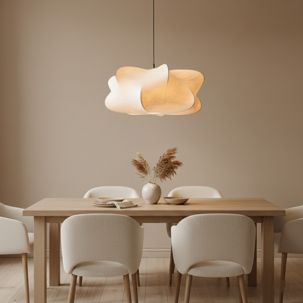 Elysia Wabi Sabi Fabric Pendant Light