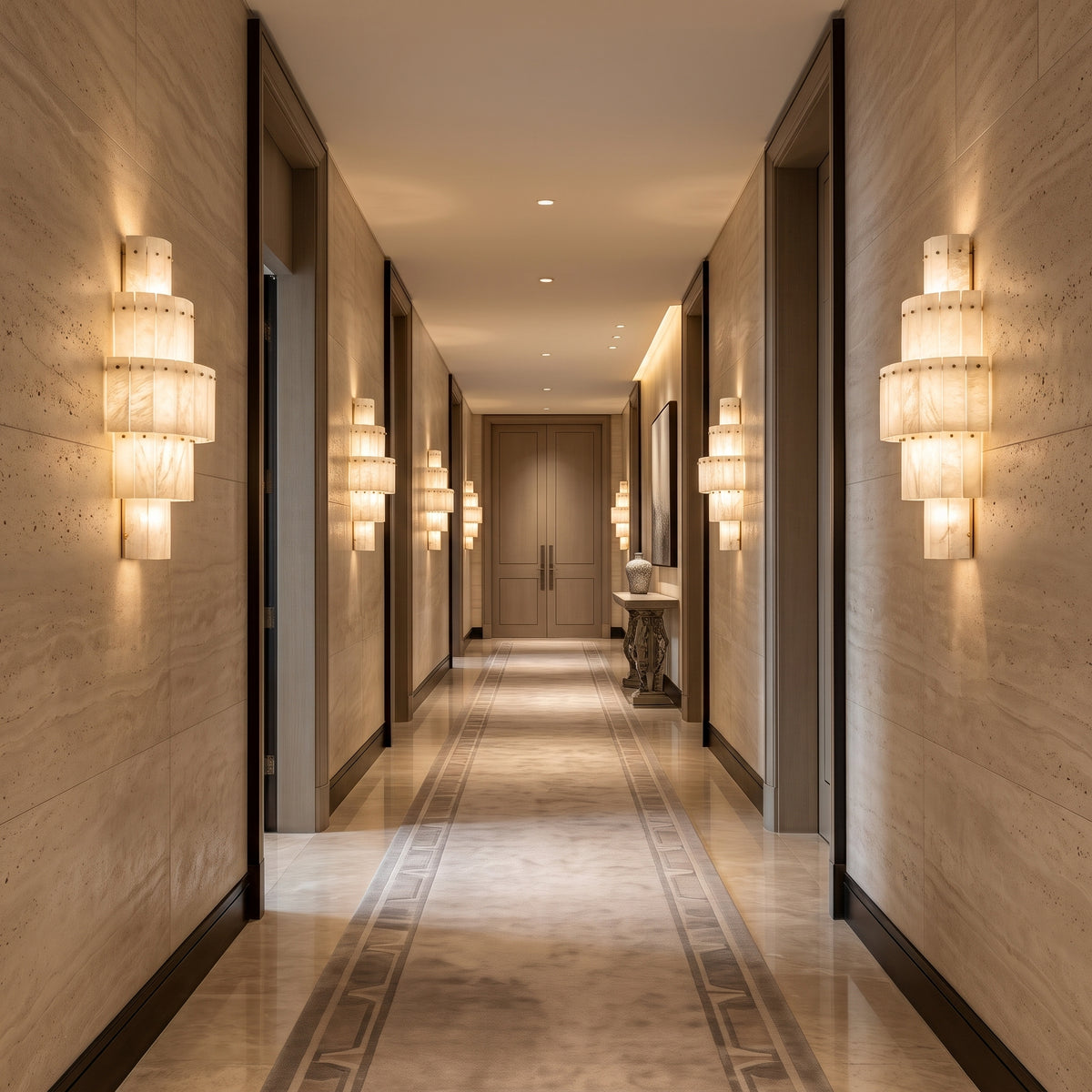 Solveig Nordic Alabaster Wall Light