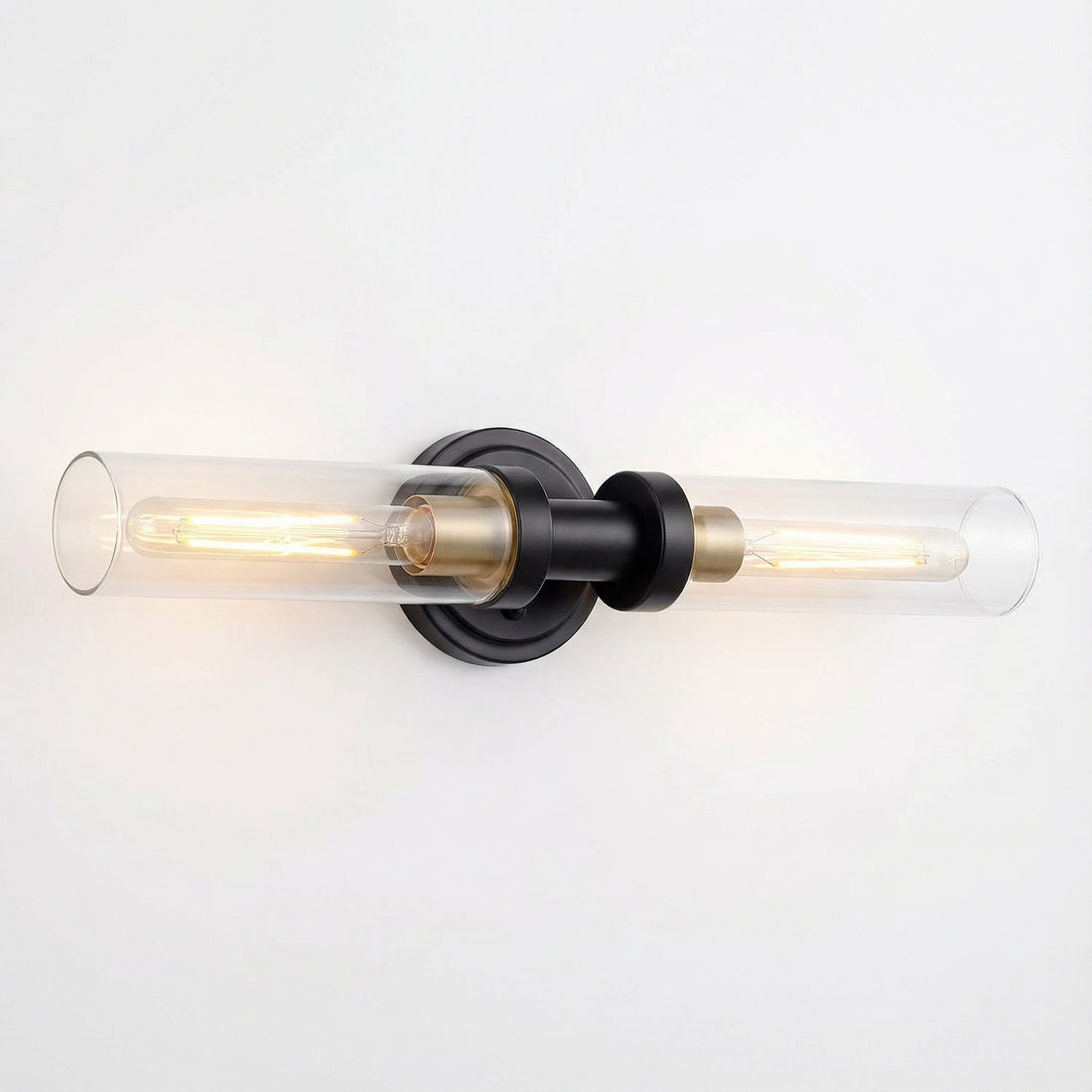 Averin Modern Glass Double Tube Wall Light