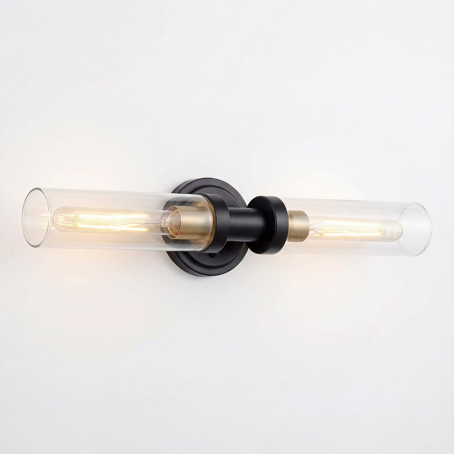 Averin Modern Glass Double Tube Wall Light