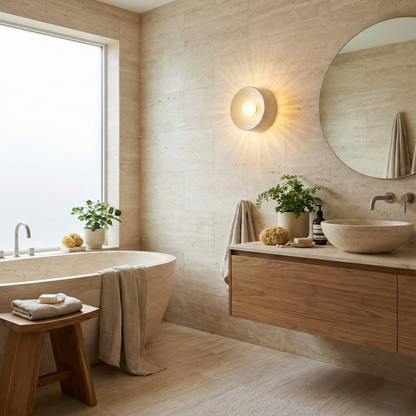 Dylan Bauhaus Minimalist Ceramic Wall Light