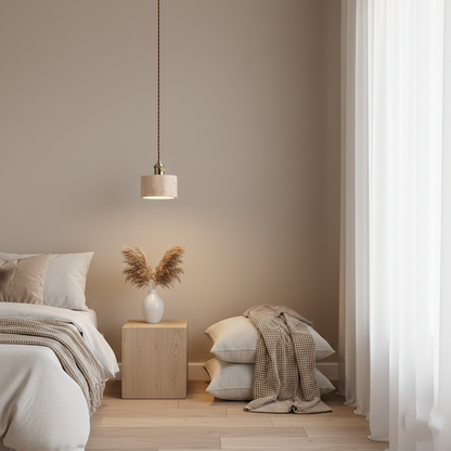 Alagusmo Minimalist Travertine Pendant Light