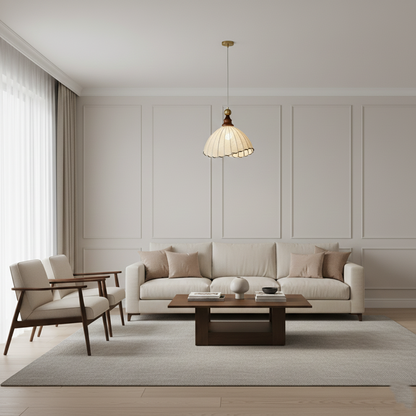 Eleonora Minimalist Silk Pendant Light