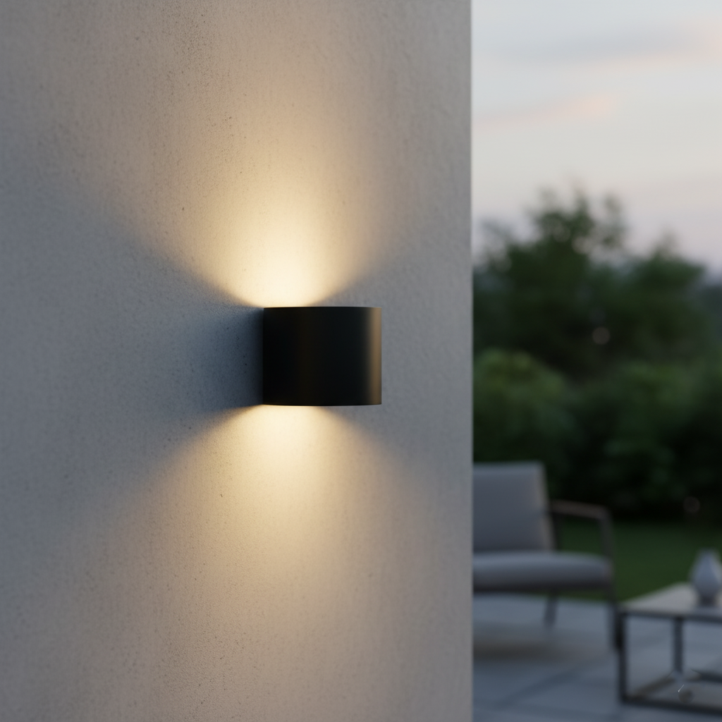Nordic Round Shaped IP65 Waterproof Outdoor Wall Light