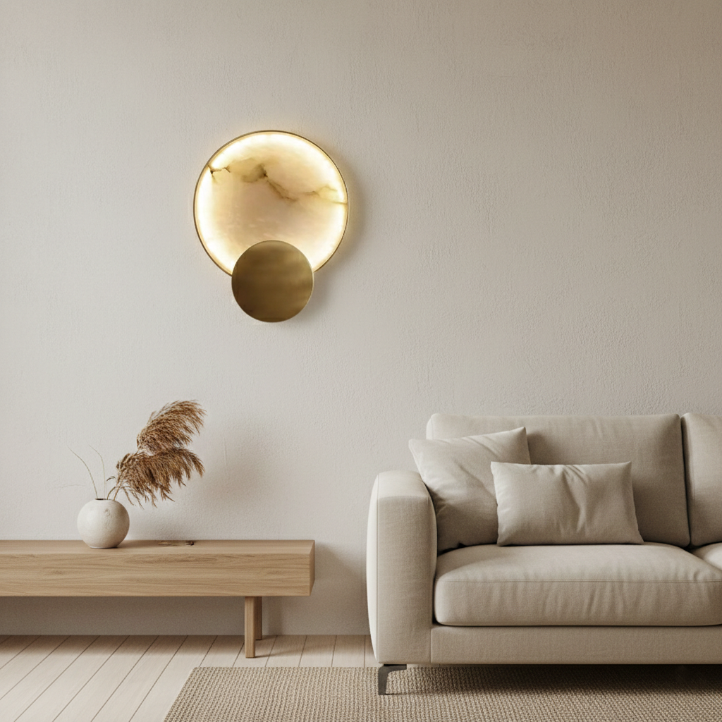 Terra Svet Modern Alabaster Wall Light