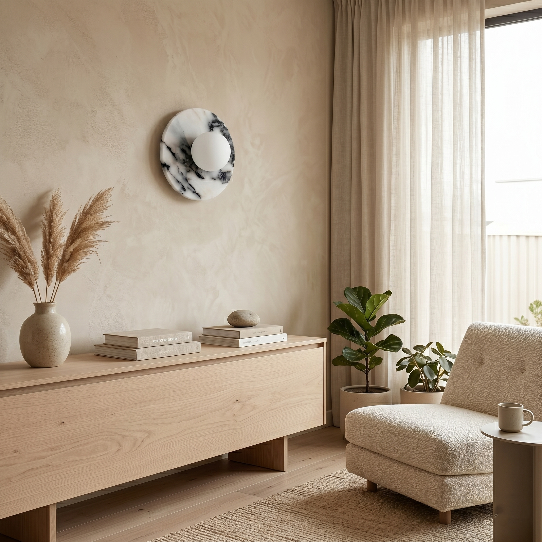 Callix Nordic Marble Wall Light