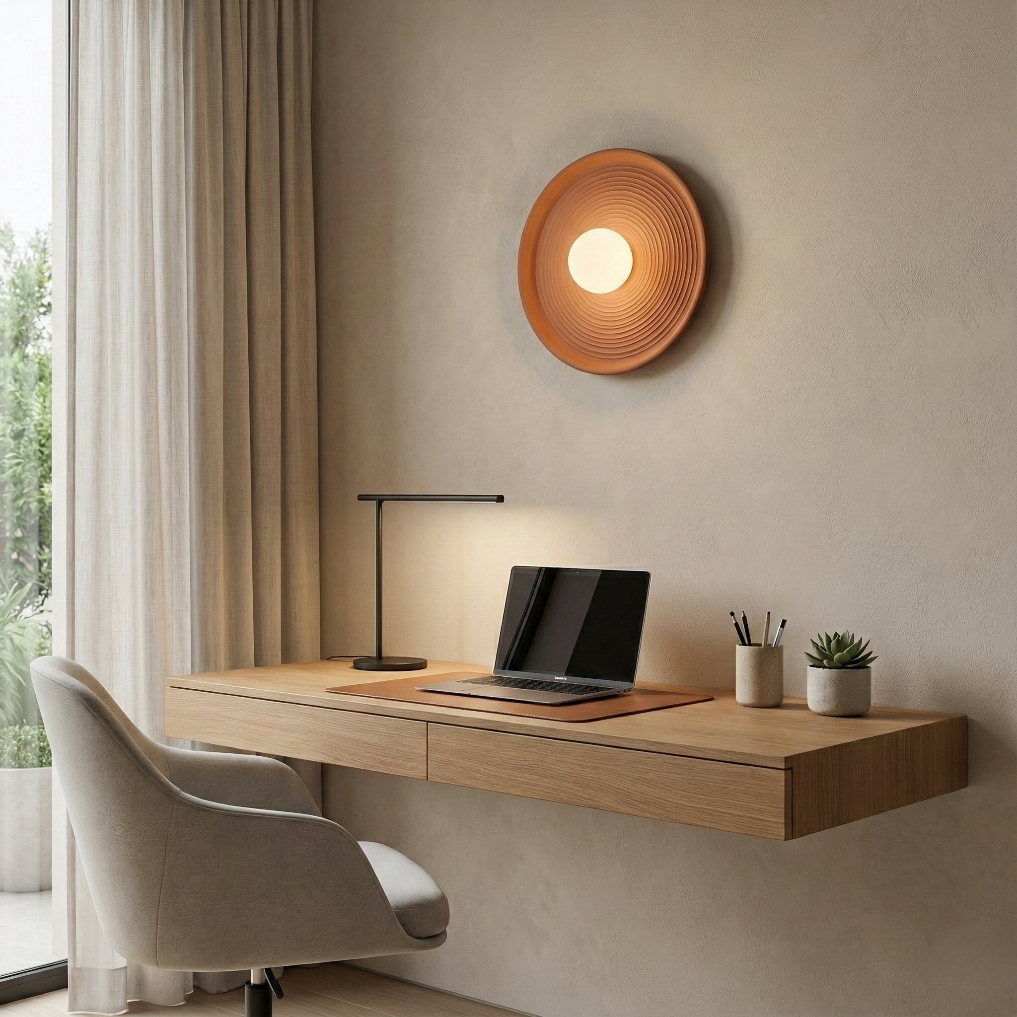 Liora Minimalist Resin Wall Light
