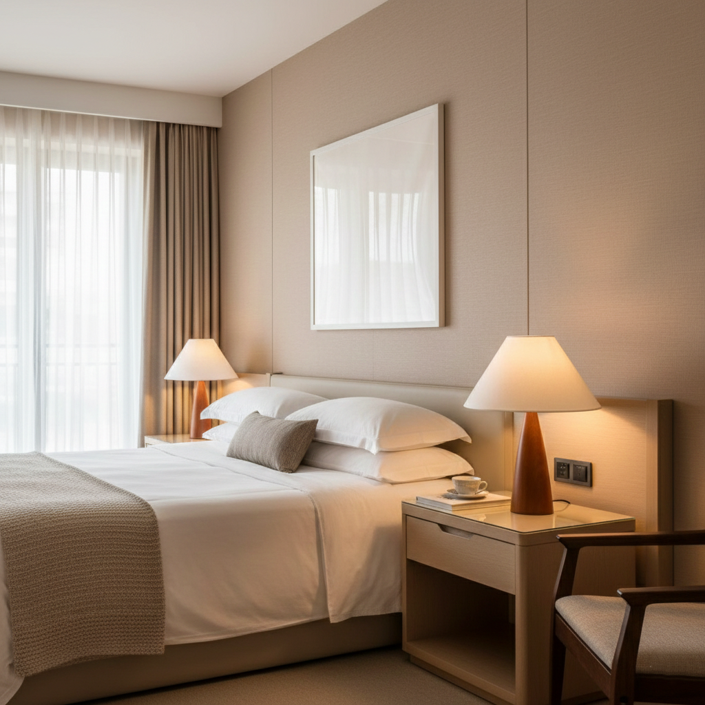 Rowan Retro Solid Wood Table Lamp