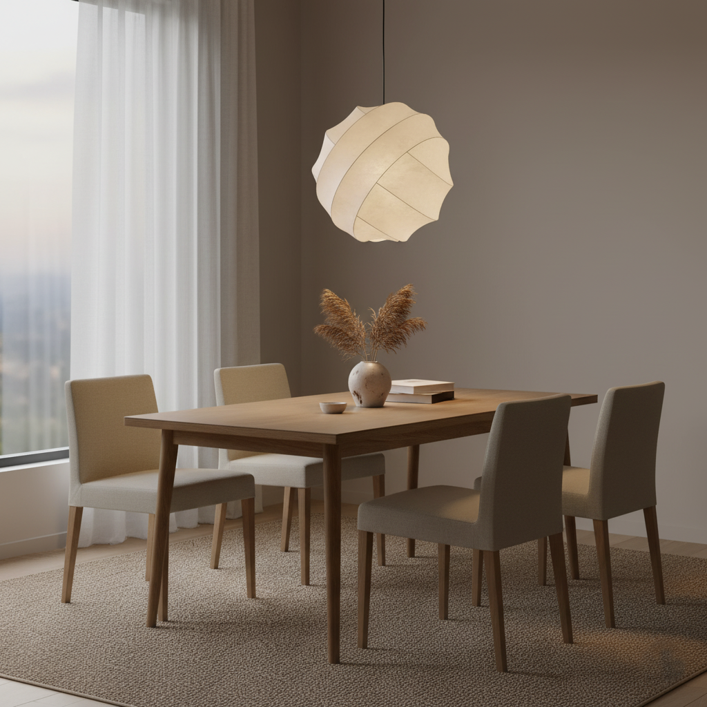 Wabi Sabi Seidenball Pendelleuchte