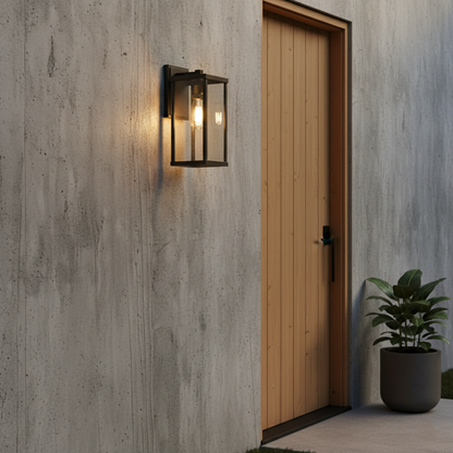 Lampada da parete esterna Retro Radenko in vetro