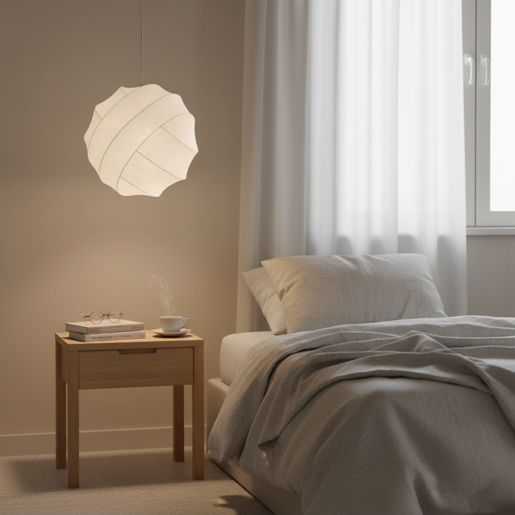 Wabi Sabi Seidenball Pendelleuchte