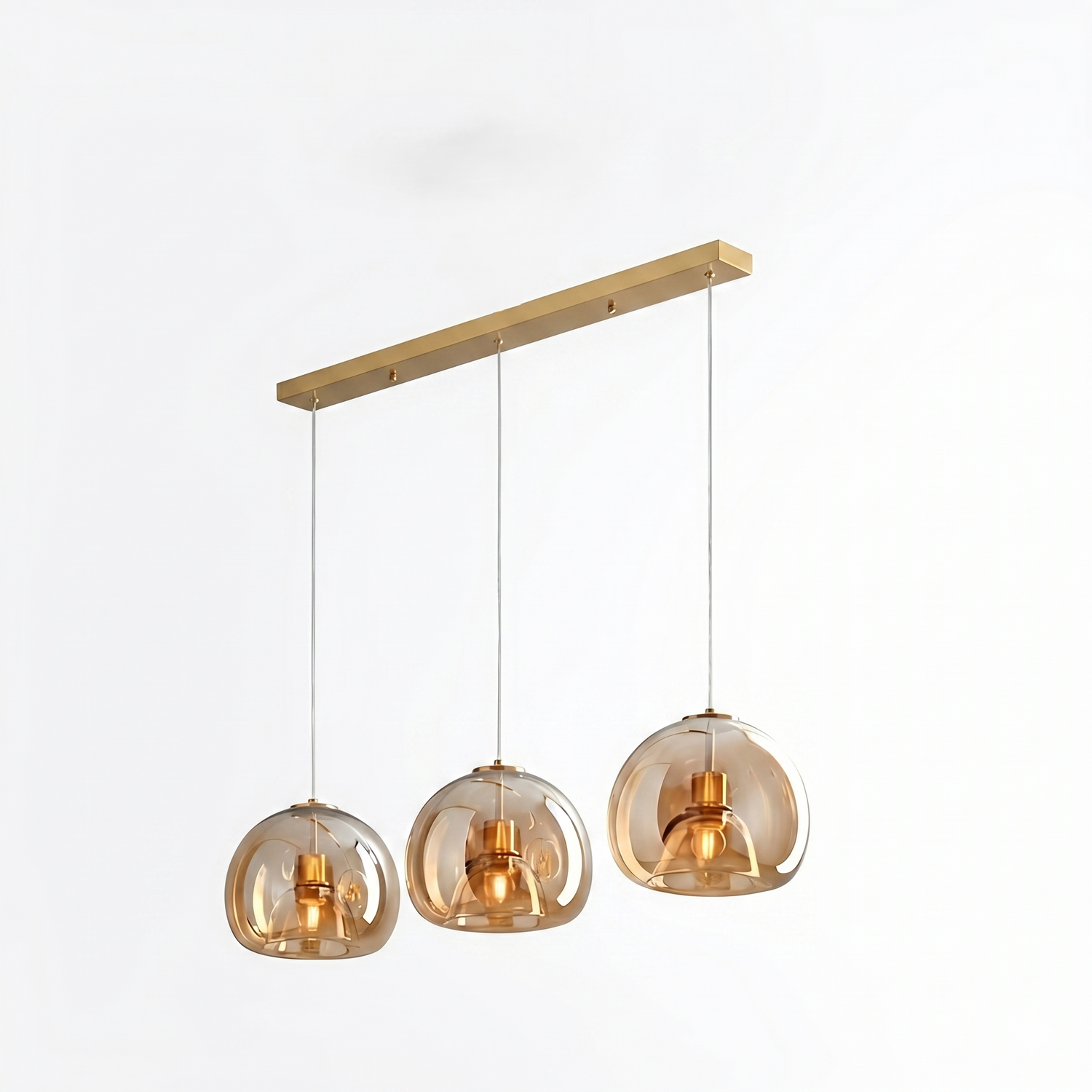 Nordic Minimalist Glass Stone LED Pendant Light