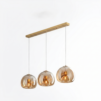 Nordic Minimalist Glass Stone LED Pendant Light