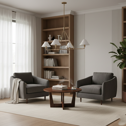 Beatrix Modern Linen Pendant Light