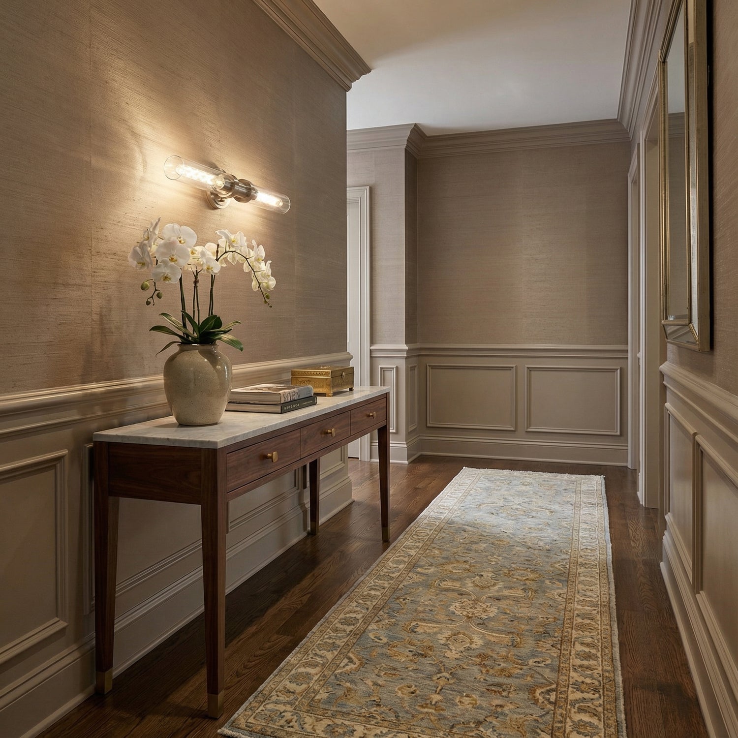 Averin Modern Glass Double Tube Wall Light