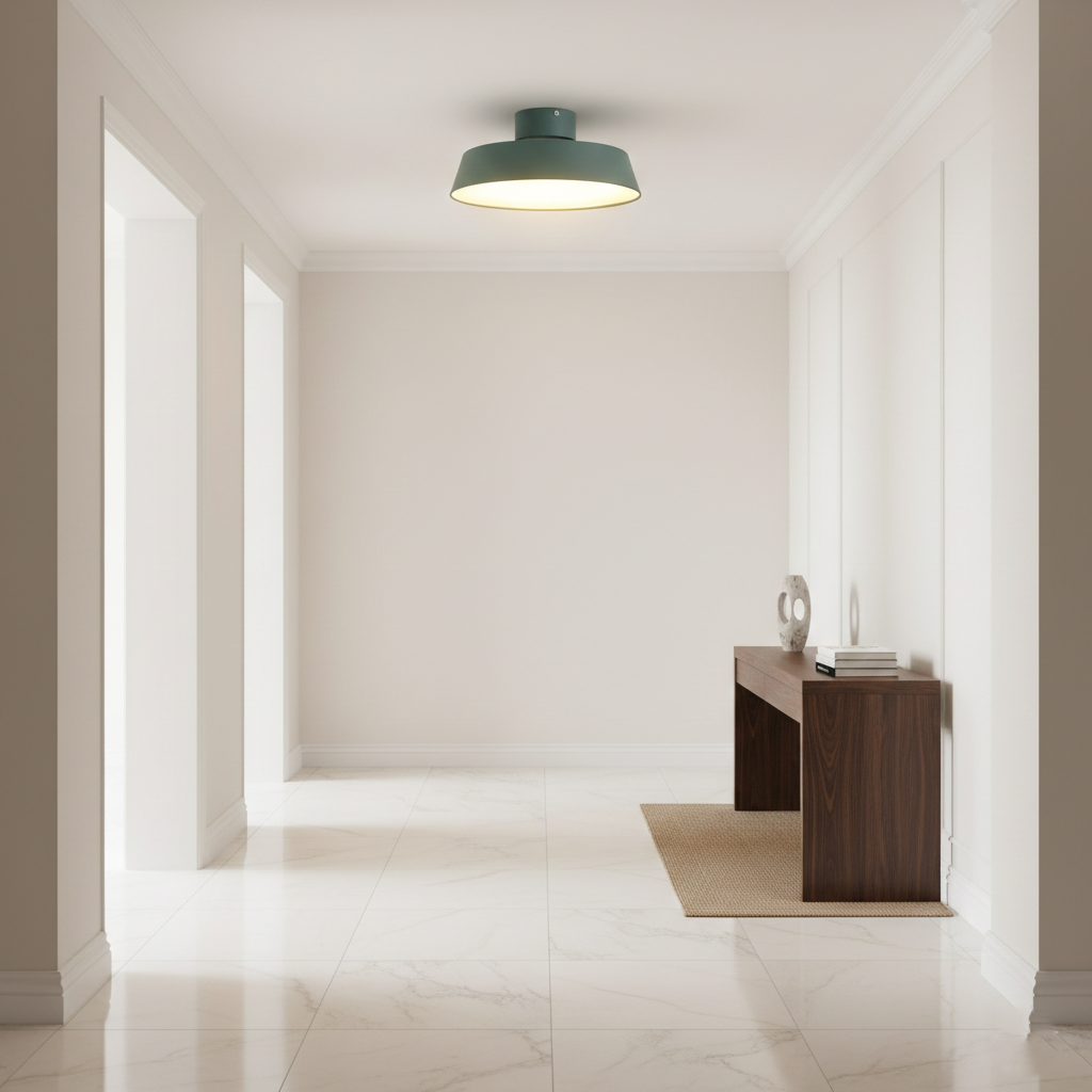 Lampada da soffitto a LED rotonda in alluminio minimalista nordico