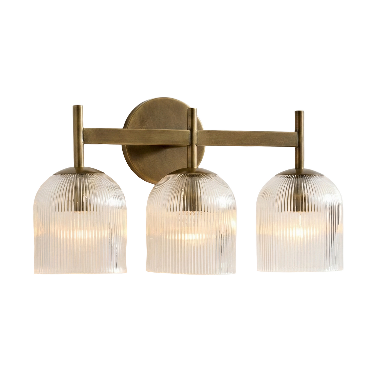 Cooper Radiance Minimalist Ribbed Glass Wall Light