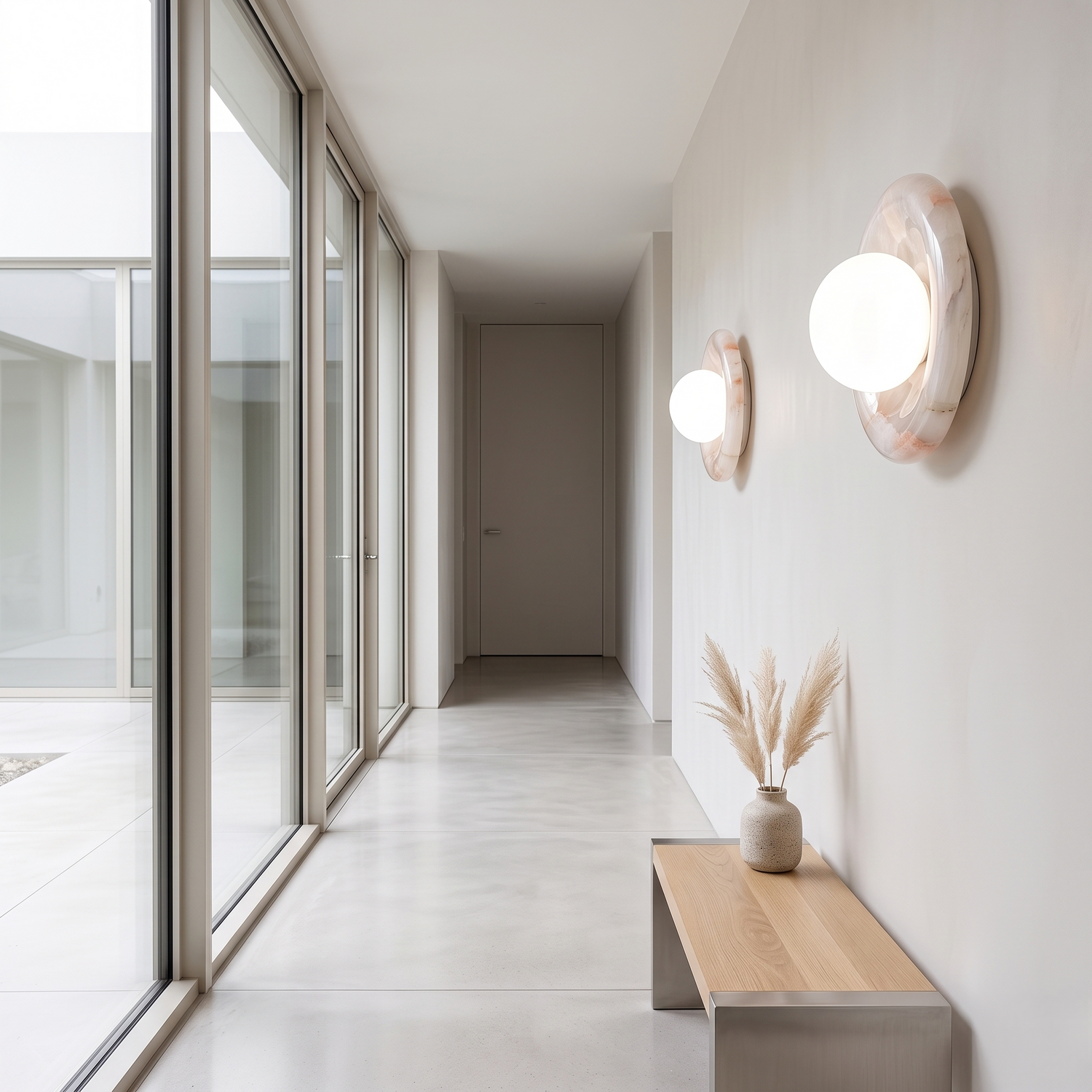 Aura Modern Marble Wall Light