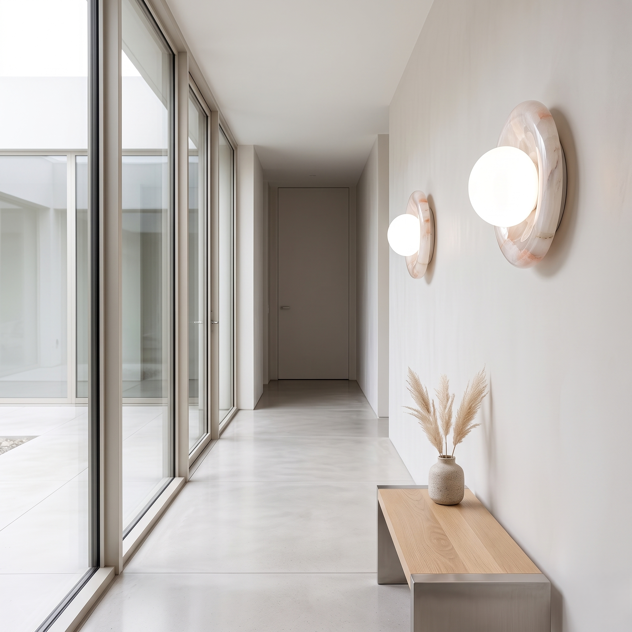 Aura Modern Marble Wall Light